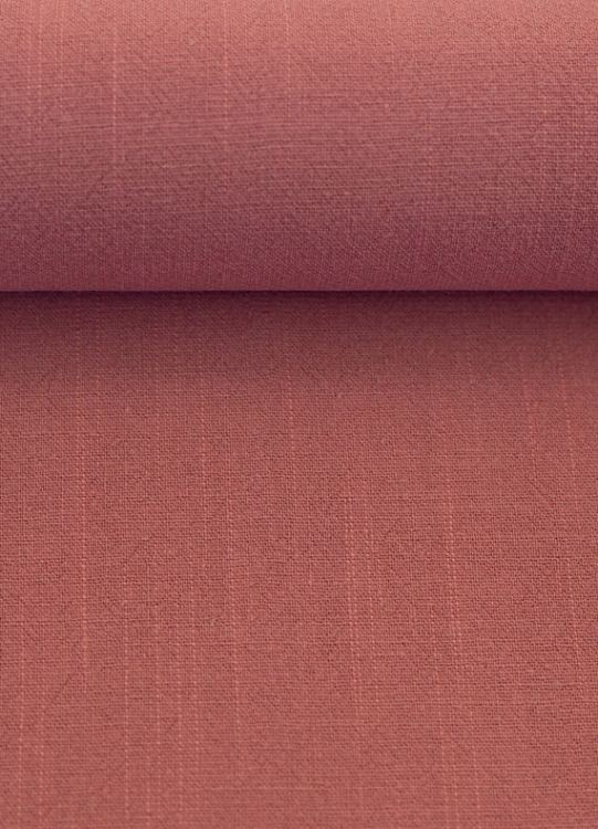 Viskose - Leinen - Uni - flamingo - 182 - Blusen - Hosen Stoff